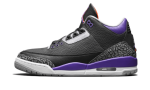 air jordan 3 retro black court purple