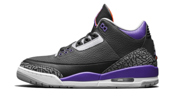 air jordan 3 retro black court purple